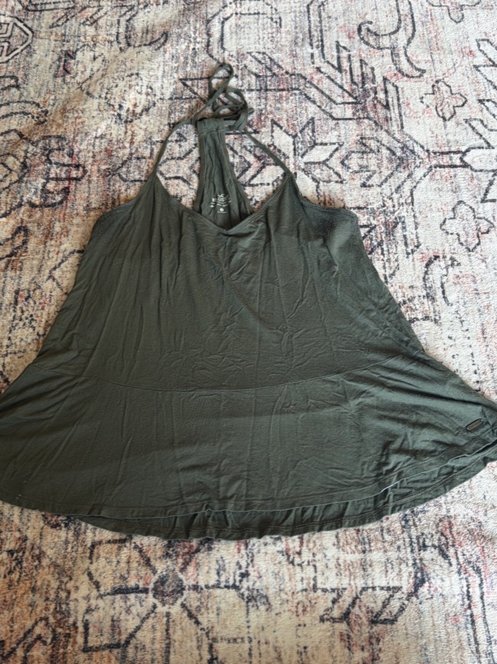 Green Hollister Peplum Tank Top M